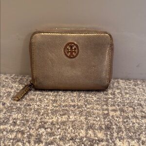Tory Burch Gold Wallet
